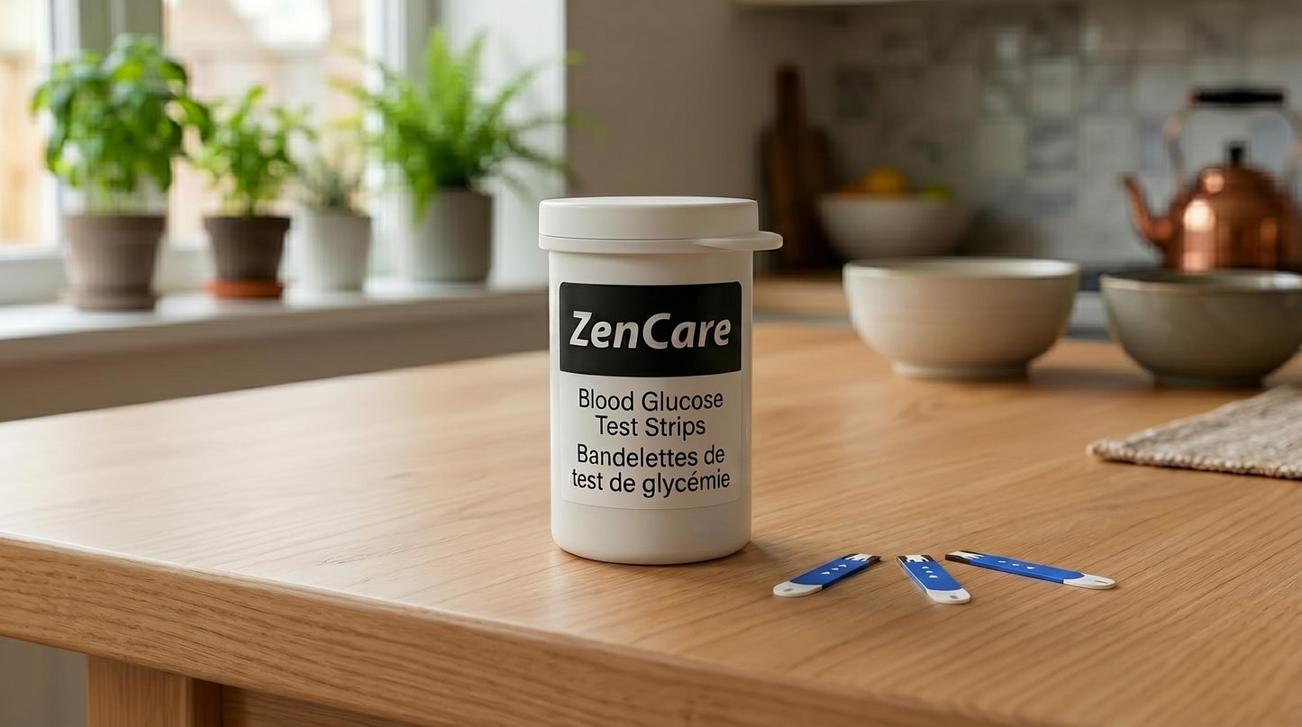 Glucose Test Strips for ZenCare Glucometer