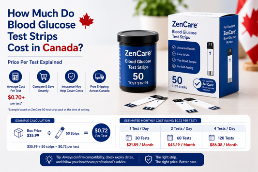 Blood Glucose Test Strip Cost in Canada: Price Per Test