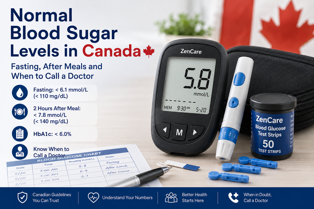 Normal Blood Sugar Levels in Canada: Fasting, After Meals and When to Call a Doctor