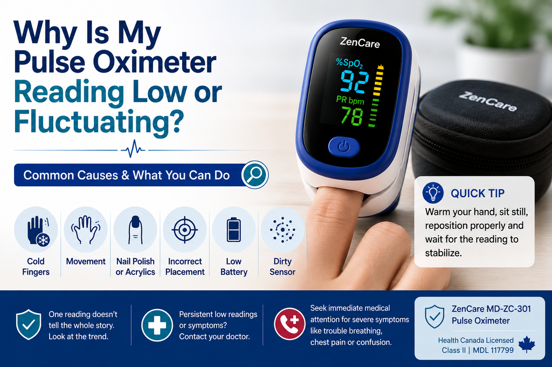 Why Is My Pulse Oximeter Reading Low or Fluctuating?
