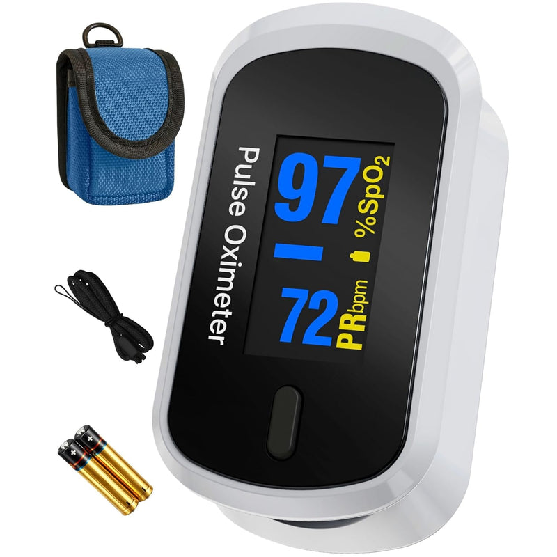 Finger pulse oximeter Canada — ZenCare fingertip SpO2 and heart rate monitor with OLED screen