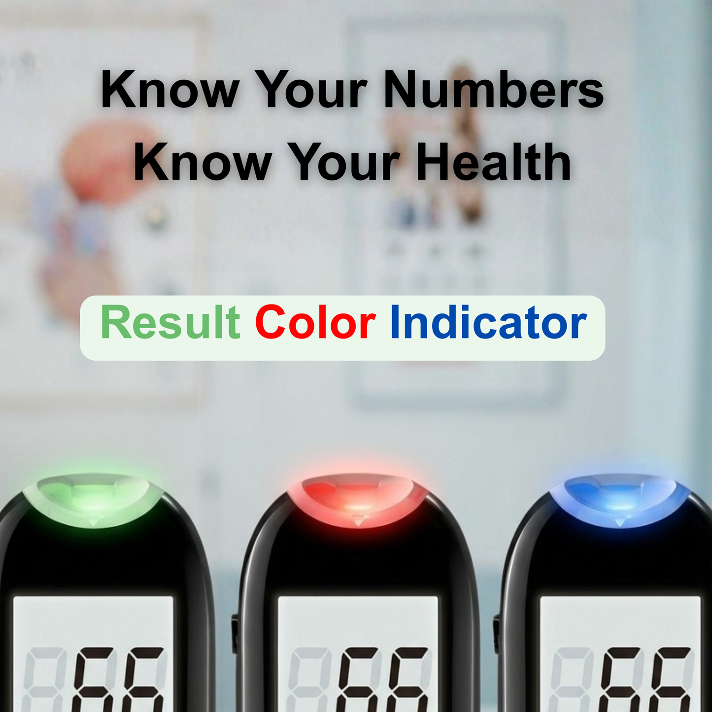 Blood Glucose Monitor Kit | Glucometer with 100 Strips & Lancets